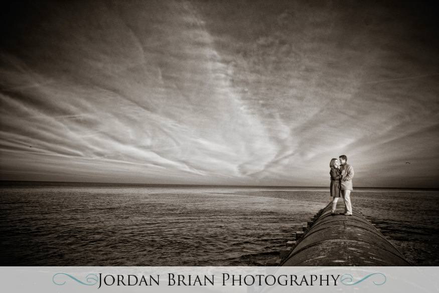 wedding monmouth university engagement beach Jordan Brian Photography