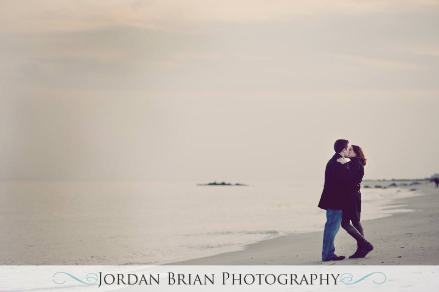 wedding monmouth university engagement beach Jordan Brian Photography