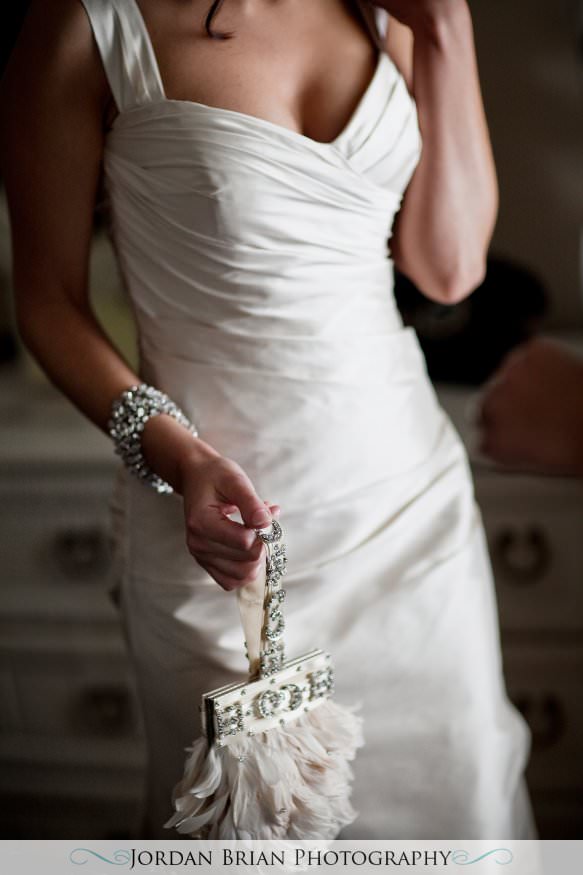 New Jersey wedding photography. Jordan Brian Photography Wedding of Dena & Pete – Forsgate Country Club – Monroe Township, NJ  kleinfeld dress and purse