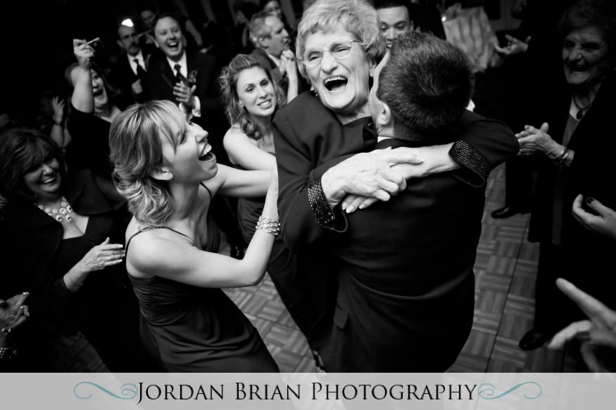 New Jersey wedding photography. Jordan Brian Photography Wedding of Dena & Pete – Forsgate Country Club – Monroe Township, NJ  grandma hug