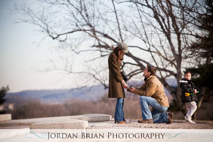 Jordan Brian Photography – Philadelphia Wedding Photography – Proposal – Valley Forge - on one knee