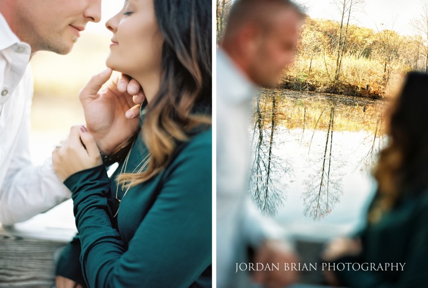 Christina and Brandon at Longwood Gardens fall engagement session