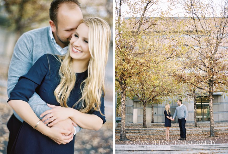 Kelly and Chris at Philadelphia Independence Park engagement session