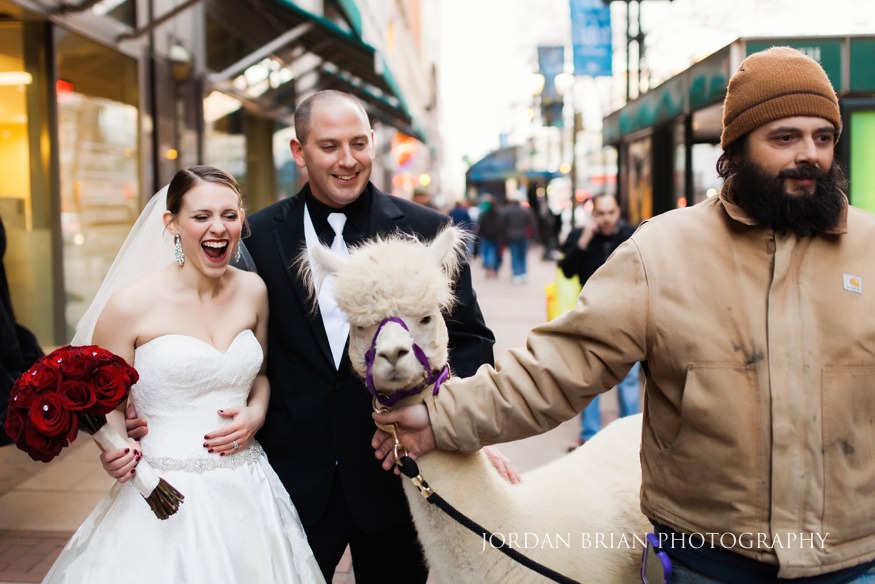 Philadelphia winter wedding at the Marriott Downtown.
