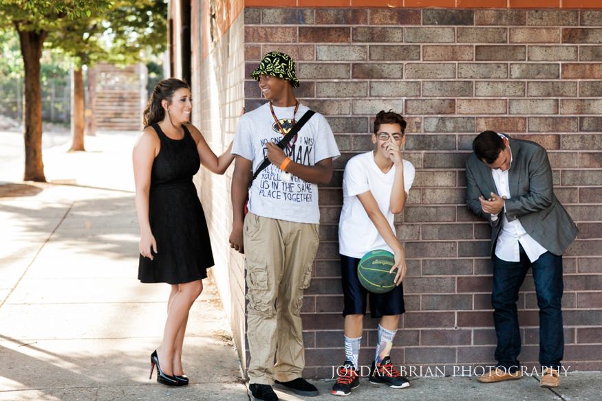 Summer engagement session in Philadelphia.