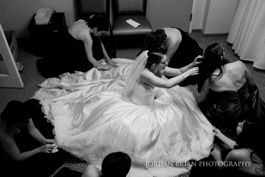 Downtown Marriott wedding in Philadelphia.