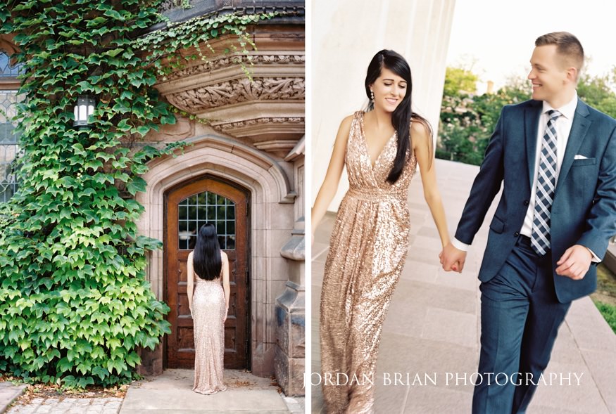 Alana and David during candid engagement portrait session