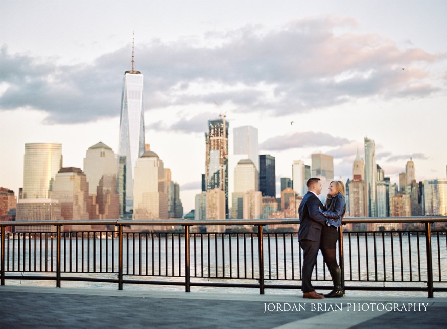 Brianna and Ray close portrait during South Jersey engagement session