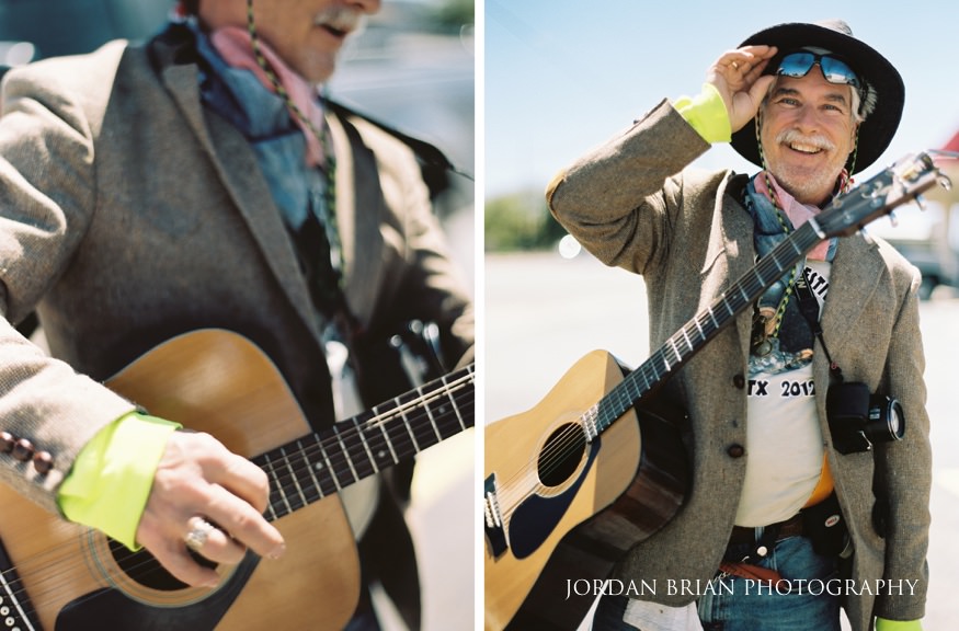 Band member portrait outdoor session Marfa Texas