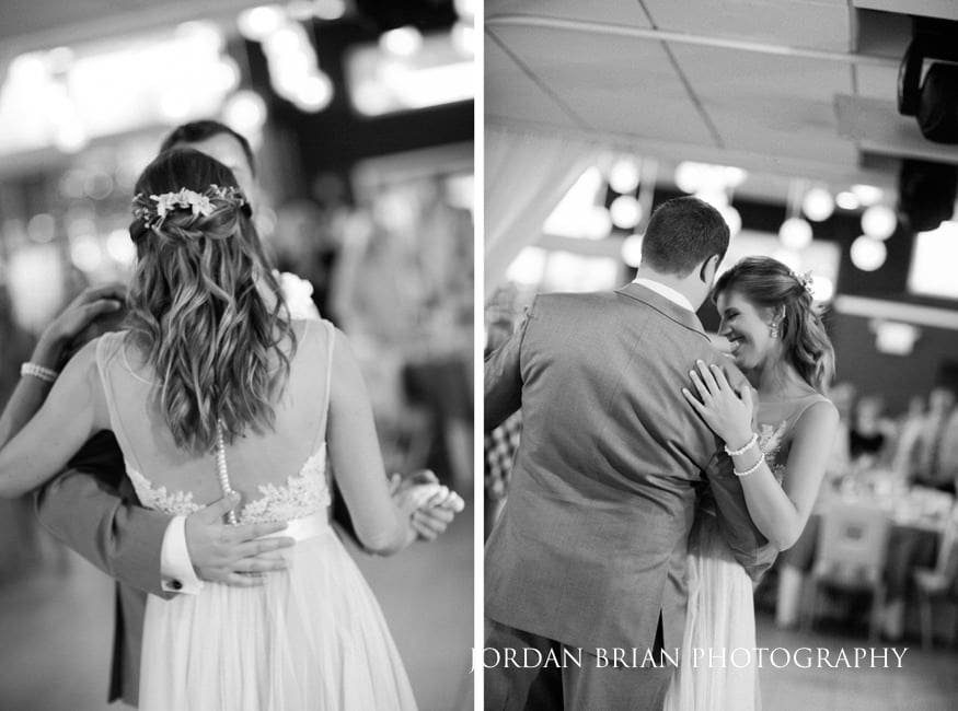 Bride and Groom first dance at The Windrift Hotel beach wedding.