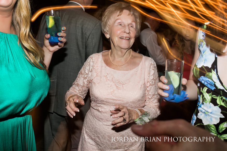 Reception at the Windrift Hotel beach wedding in Avalon, NJ.