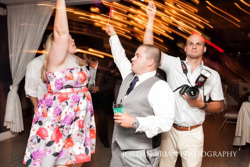 Reception at the Windrift Hotel beach wedding in Avalon, NJ.