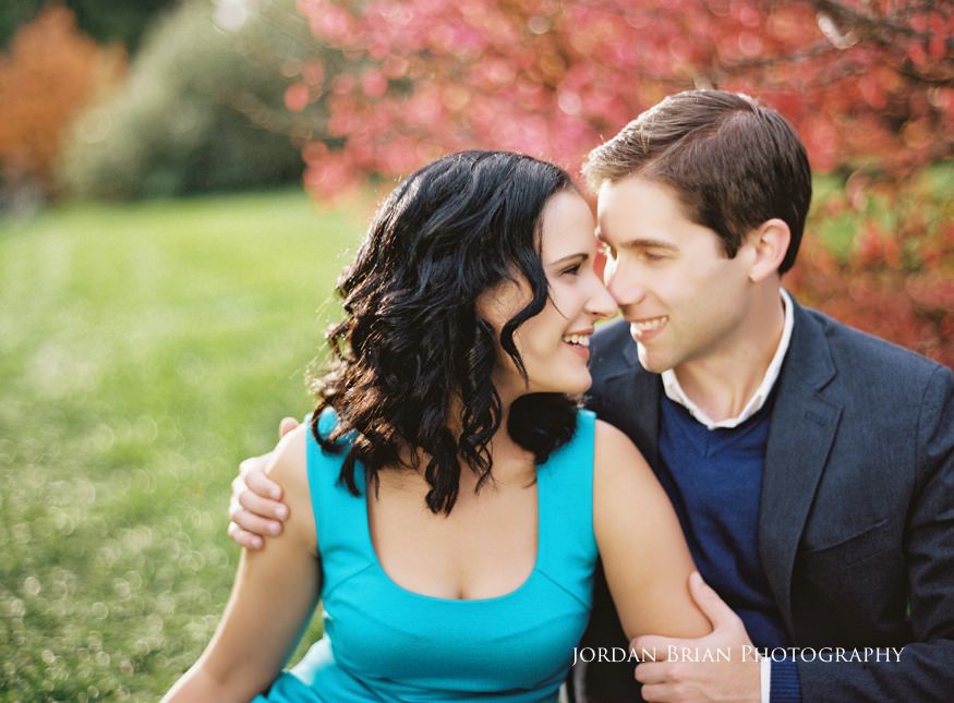 Couple sitting during Longwood Gardens