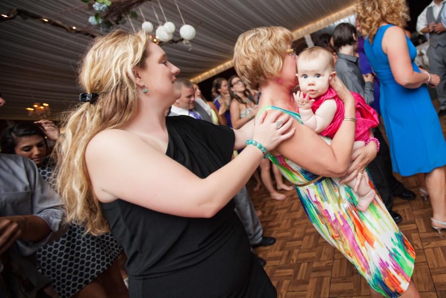 Amanda and Sean candid wedding reception photograph, Kitty Knight House