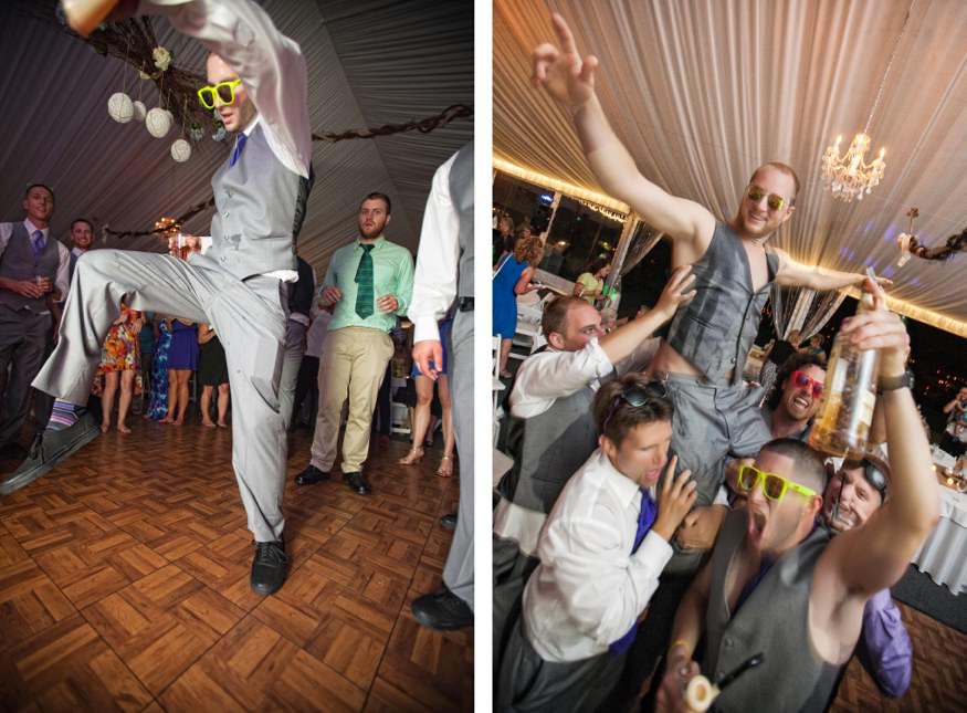Amanda and Sean black and white wedding photograph, Kitty Knight House