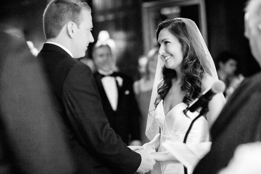 Indoor ceremony at Shadowbrook wedding.