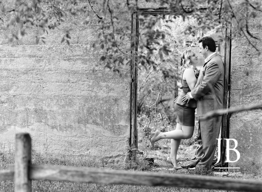 Ashley and Rory infrared film engagement photograph, Shamong NJ