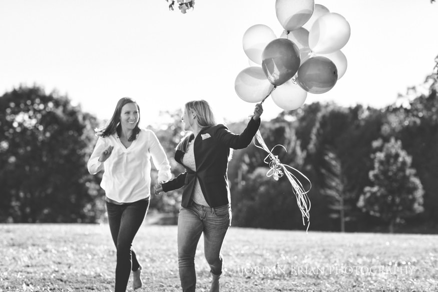 same-sex couple portrait at Fairmount Park engagement session