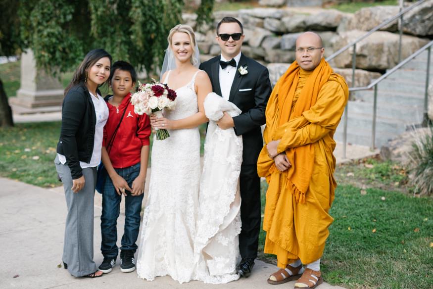 Joc and Matt wedding guest crashing the frame unintentionally