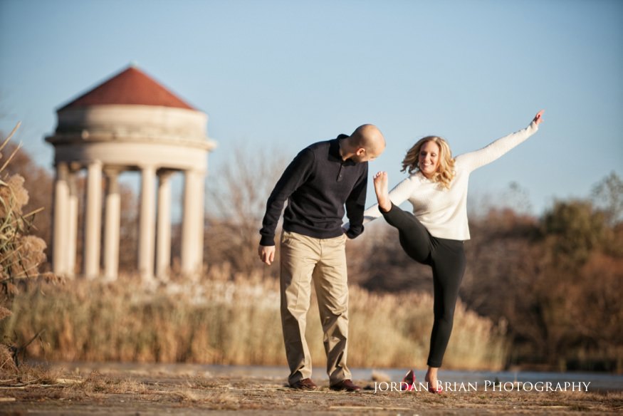 Christine and Dennis on wooden planks during GTKY session