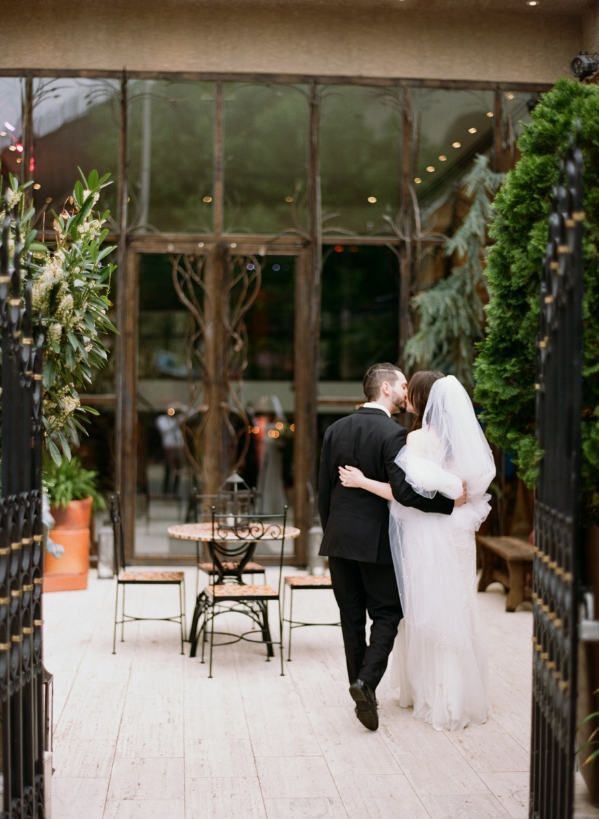 Bride & Groom at Artesano Iron Works wedding.