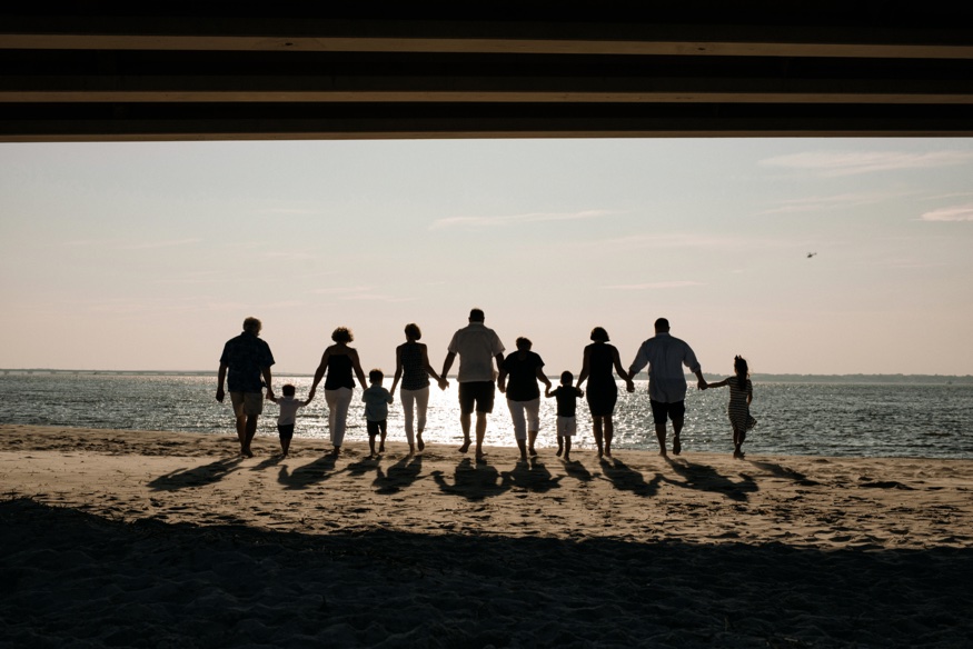 Sea Isle City family beach portraits.