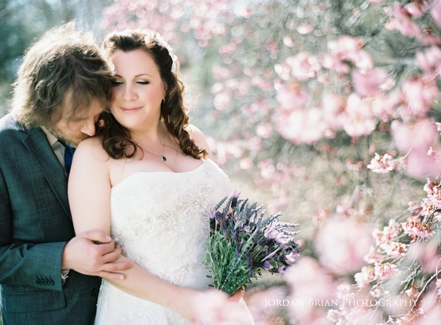 Trina and Dennis medium format film wedding moment