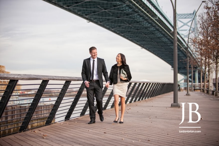 Beth and Nic Philadelphia elopement portrait after ceremony City Hall
