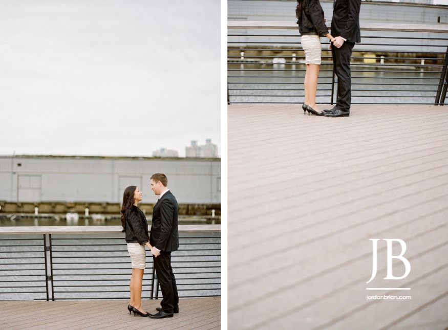 Beth and Nic elopement portrait Philadelphia Race Street Pier fine art