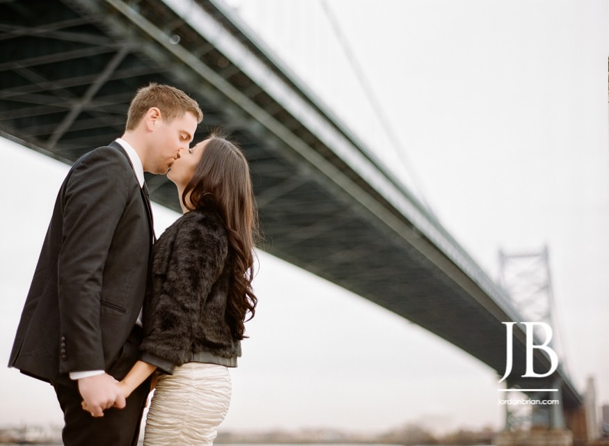 Beth and Nic elopement portraits inside Philadelphia City Hall grand interior