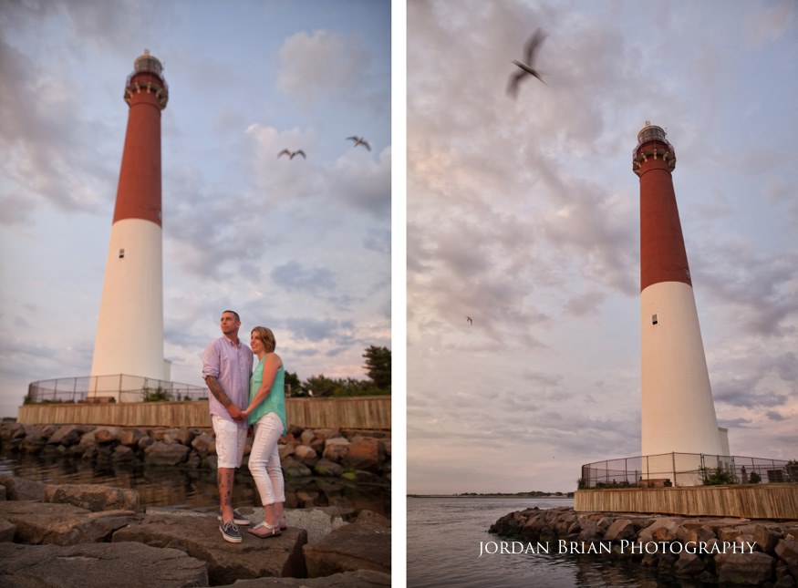 barnegat light house engagement photos