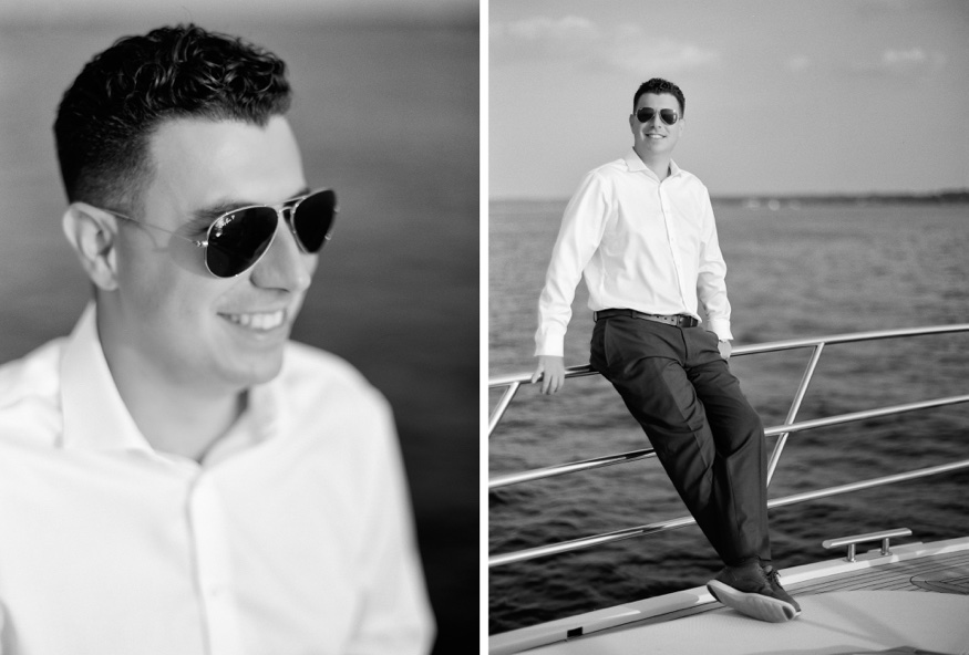 Azimut yacht engagement session in Long Island, NY.