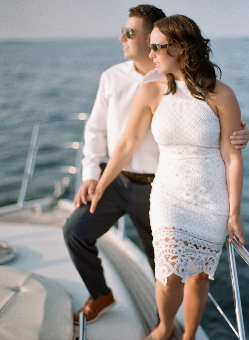 Azimut yacht engagement session in Long Island, NY.
