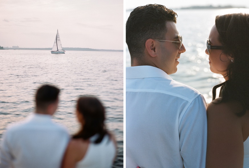 Azimut yacht engagement session in Long Island, NY.