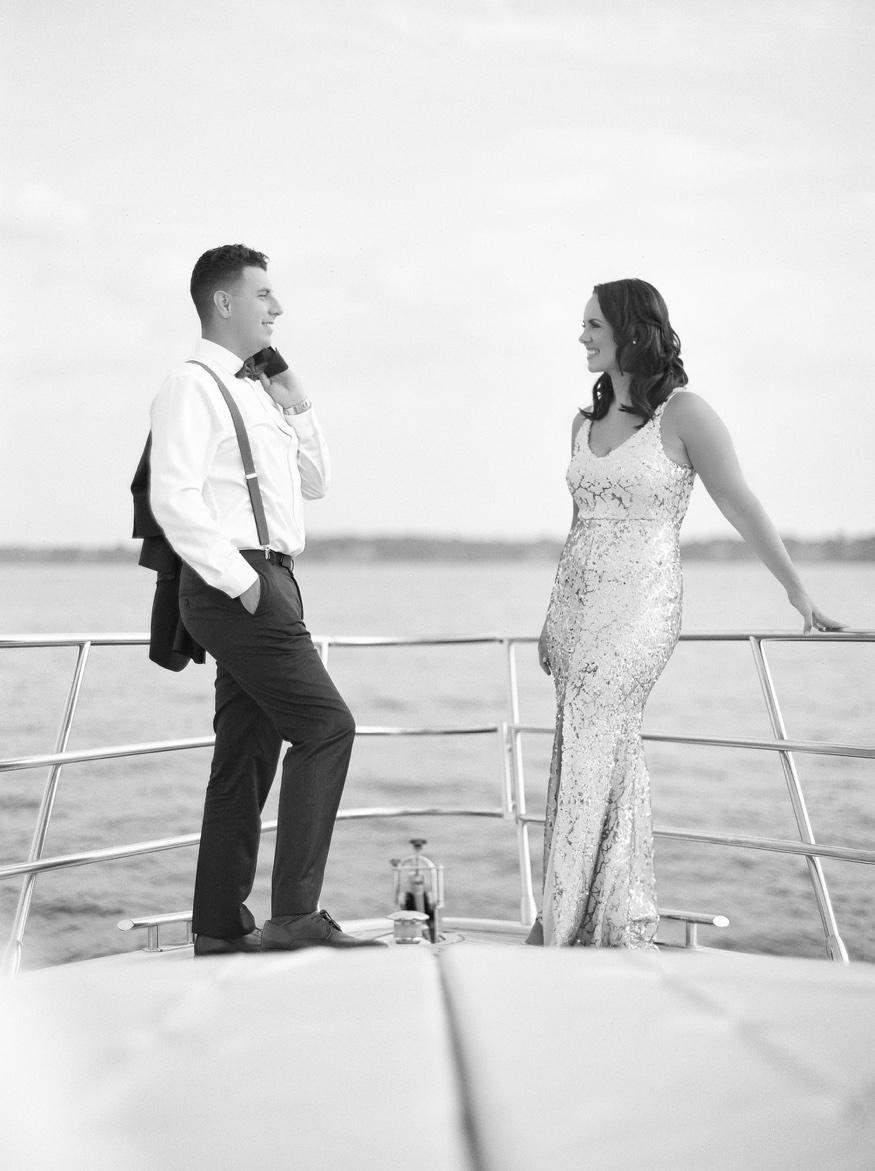 Azimut yacht engagement session in Long Island, NY.