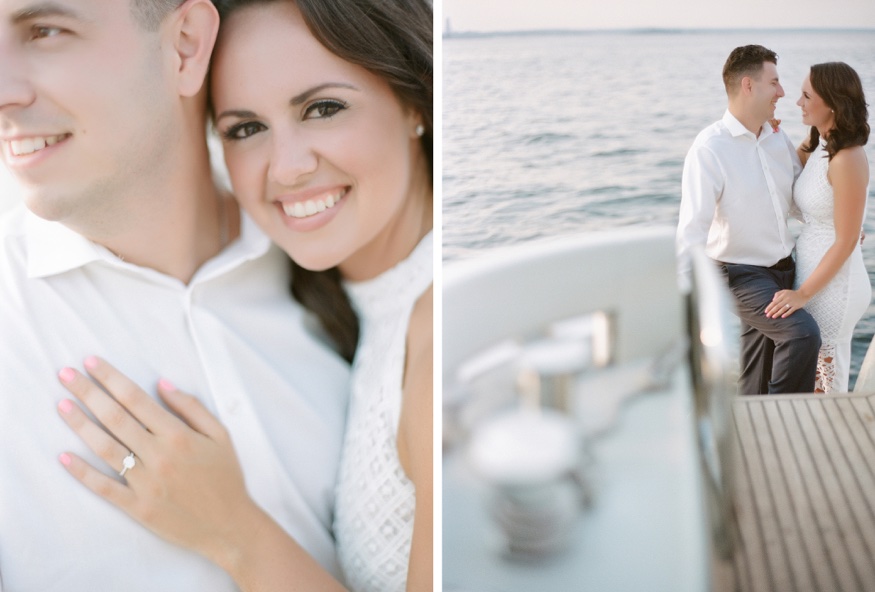 Azimut yacht engagement session in Long Island, NY.