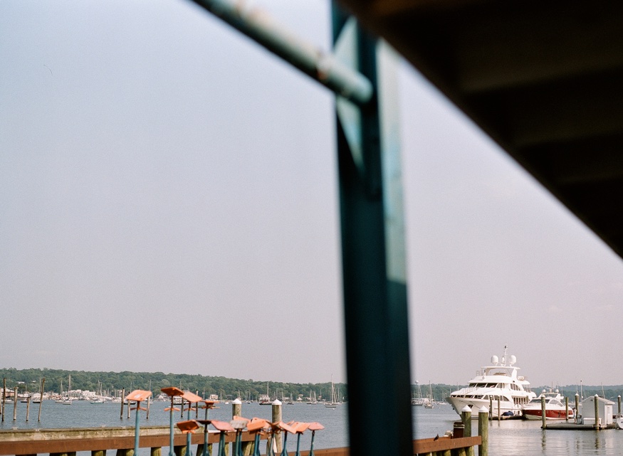 Long Island New York engagement session on Azimut Yacht.