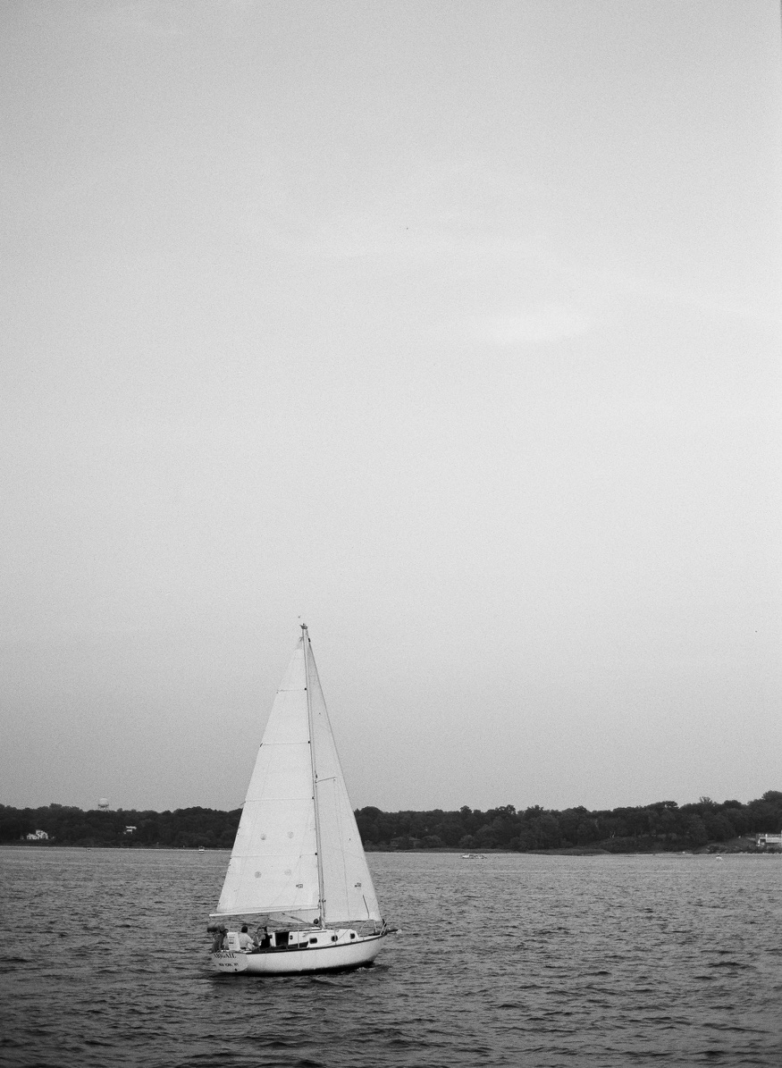Long Island New York engagement session on Azimut Yacht.