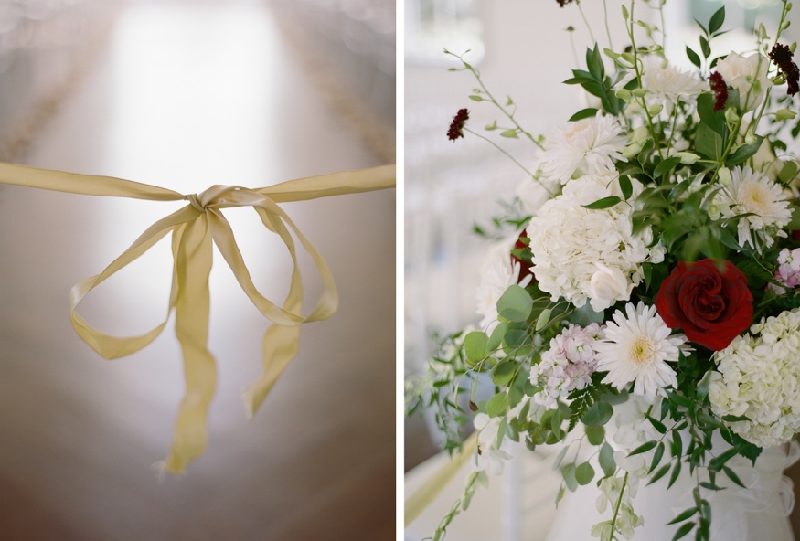 Ceremony details in the chapel at the Park Chateau wedding.