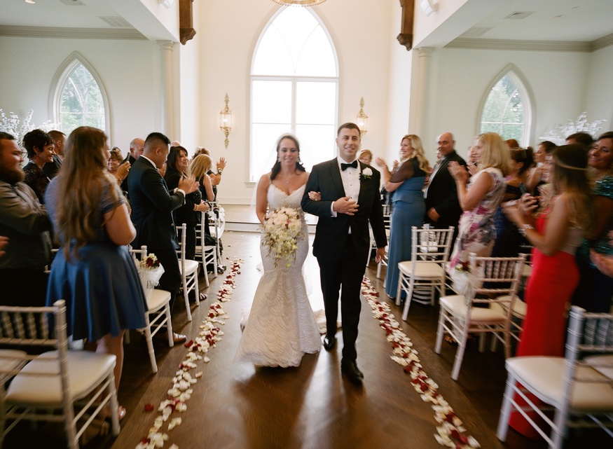 Wedding ceremony in the chapel at the Park Chateau.