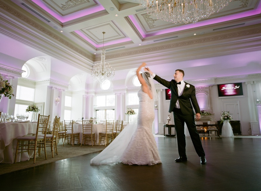 First dance at the Park Chateau wedding reception.