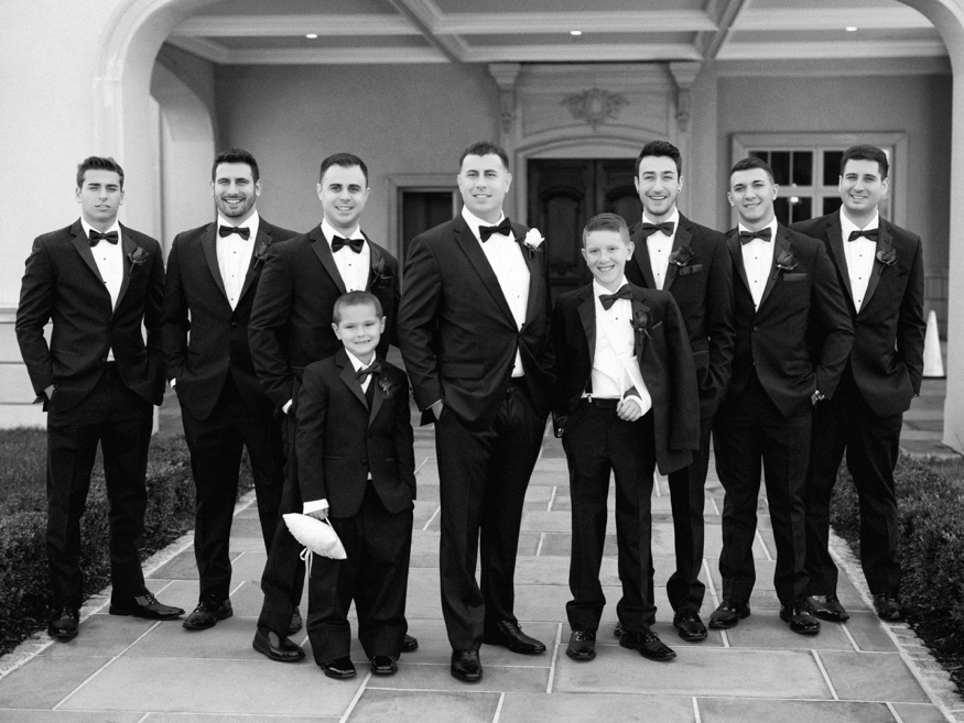 Groomsmen in Dante Zeller tux at Park Chateau wedding.