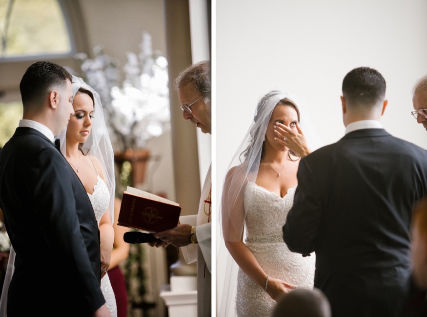 Wedding ceremony in the chapel at the Park Chateau.
