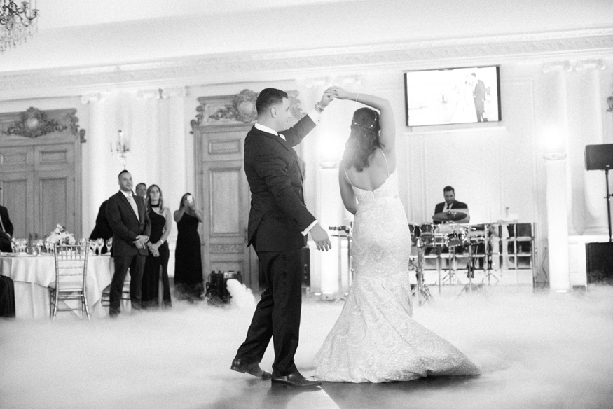 First dance at the Park Chateau wedding reception.