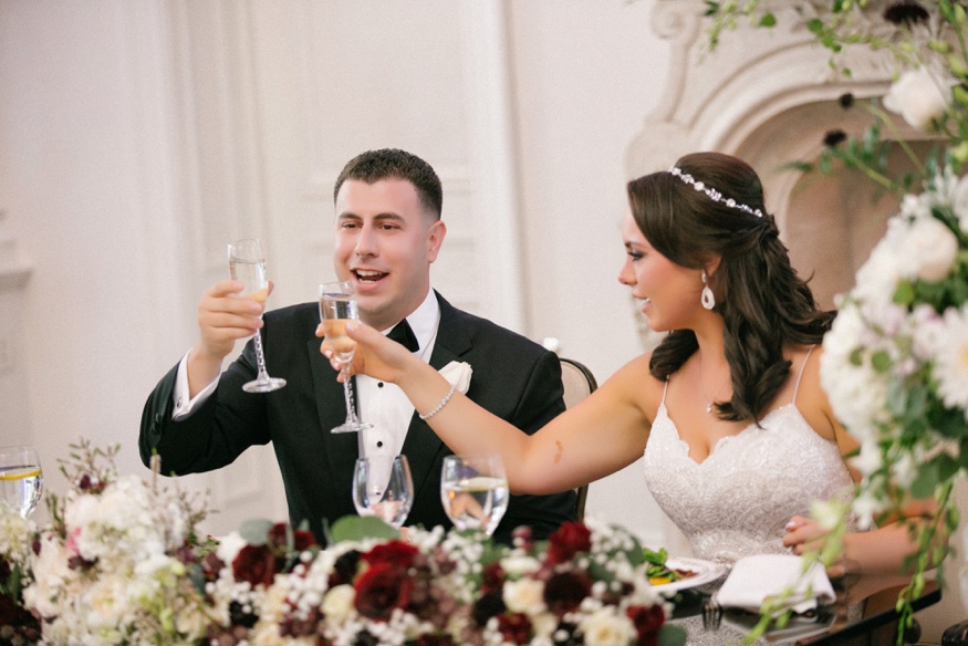 Maid of Honor speech at Park Chateau wedding reception.