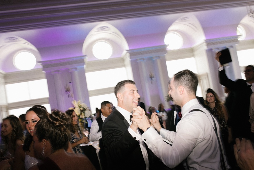 Dancing at Park Chateau wedding reception.