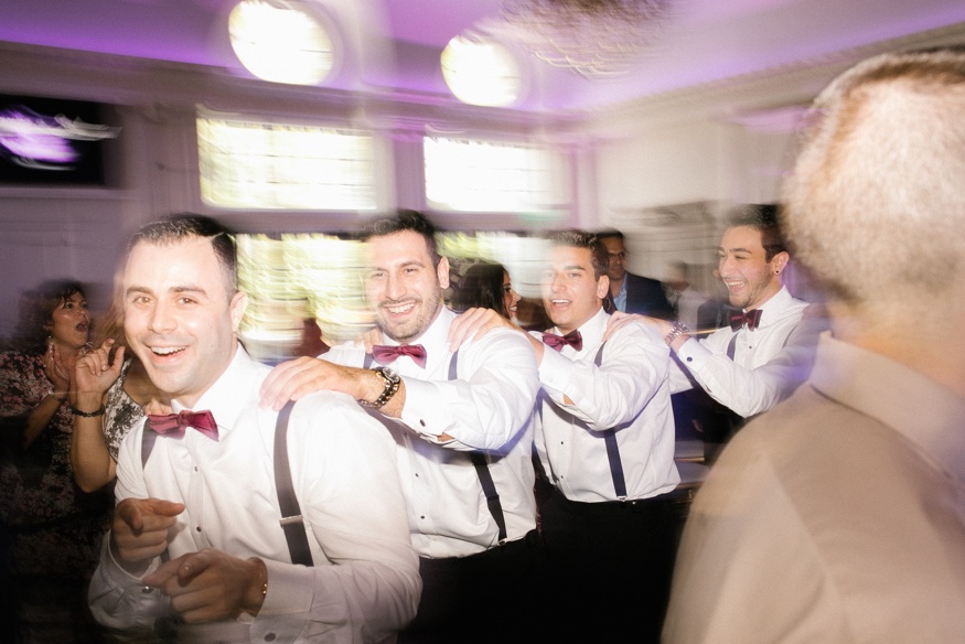 Dancing at Park Chateau wedding reception.