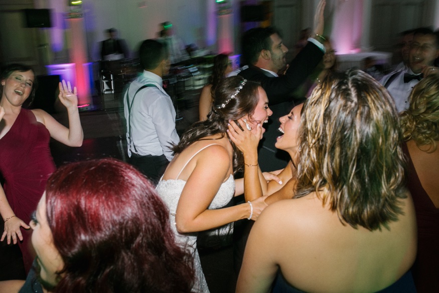 Dancing at Park Chateau wedding reception.