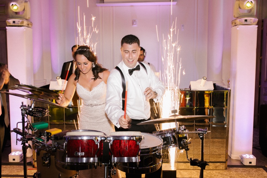 Dancing at Park Chateau wedding reception.