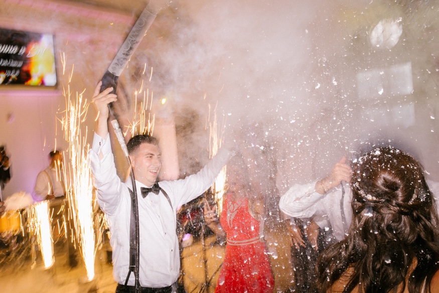 Dancing at Park Chateau wedding reception.